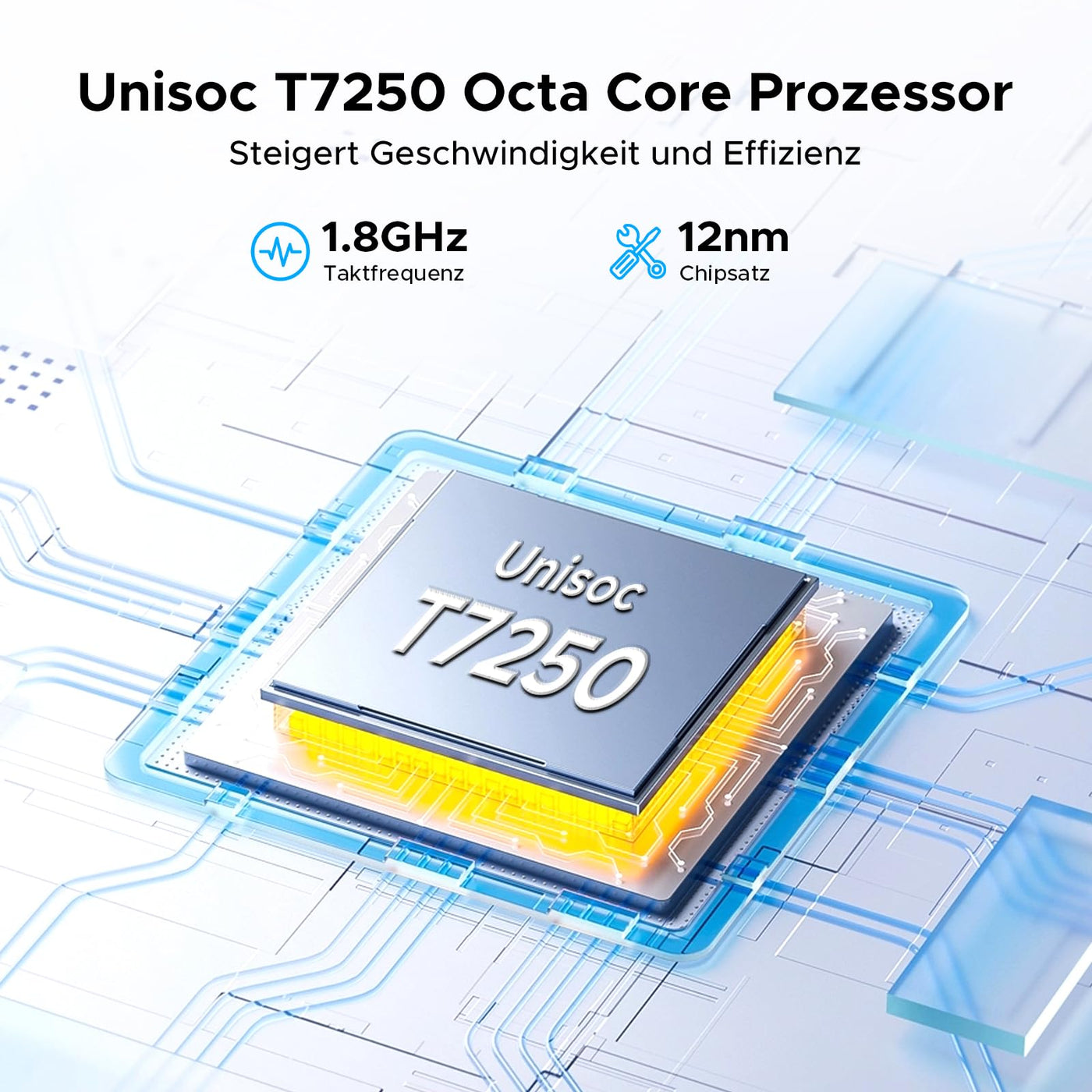 DOOGEE Tab G6 Android 16 Tablet 11 Zoll, 30GB RAM + 256GB ROM Tablet mit SIM Card Slot, 90Hz Display, Unisoc T7250 8000mAh Akku Tablets PC, Widevine L1, 13MP, 4G LTE, 3,5mm Audio/5G WiFi/Face ID/GPS