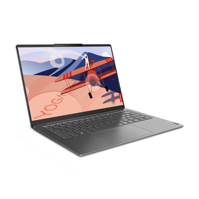 Lenovo Yoga Slim 6 Laptop | 14" WUXGA OLED Display | AMD Ryzen 5 7540U | 16GB RAM | 512GB SSD | AMD Radeon 740M Grafik | Win11 Home | QWERTZ | grau | 3 Monate Premium Care