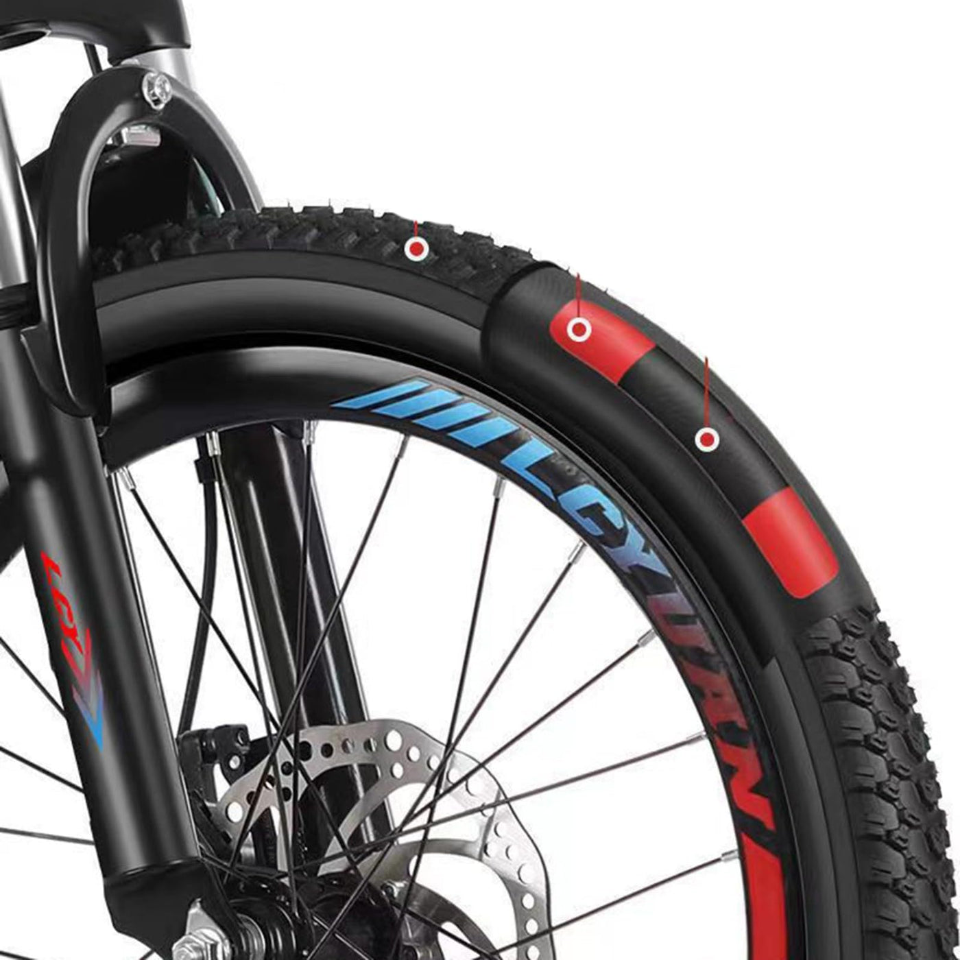 Mountainbike 22 24 Zoll 6 Gang Fahrrad Aus Kohlenstoffstahl Stoßdämpfende Scheibenbremsen Geeignet für Mädchen und Mädchen Von 115-175 cm B,22-inch