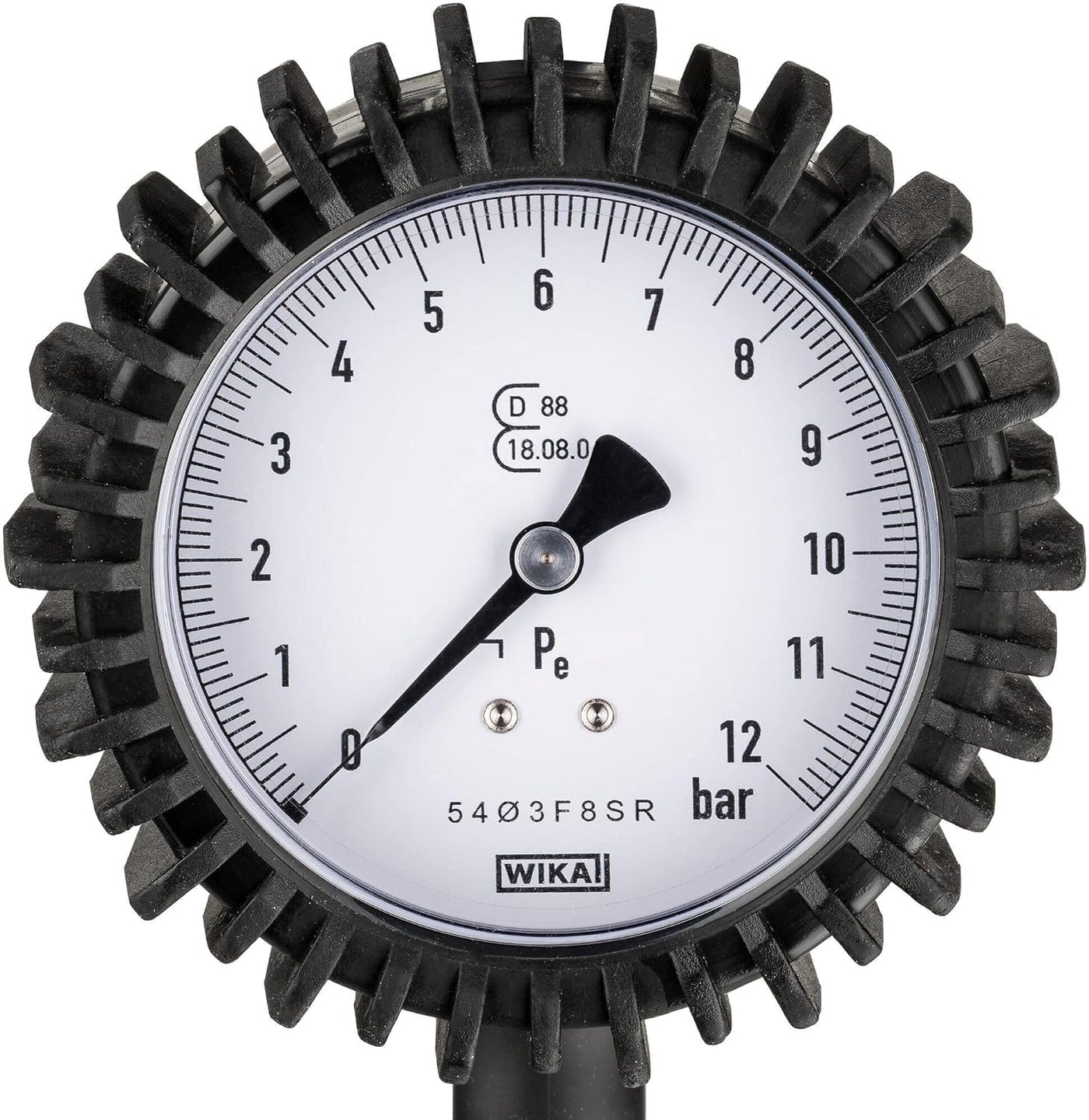 HAZET Reifenfüll-Messgerät 9041G-1 I Geeicht, ablesbar, Manometer-Messbereich: 0-10 bar, Schlauchlänge: 1000 mm, Manometer-Durchmesser: 80 mm I Reifendruck-Prüfer für Auto, Motorrad, LKW