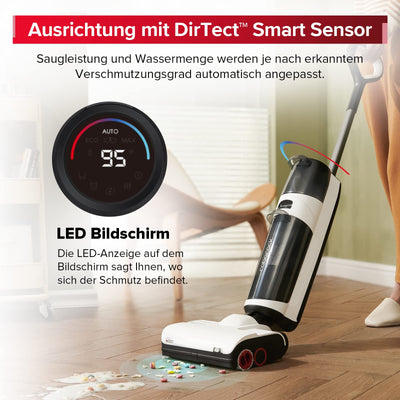 roborock Dyad Pro Nass Trockensauger Kabelloser Staubsauger 17000pa Automatische Trocknung & Selbstreinigend Wischsauger mit APP-Steuerung, Doppelte Wassertanks für Harte Böden