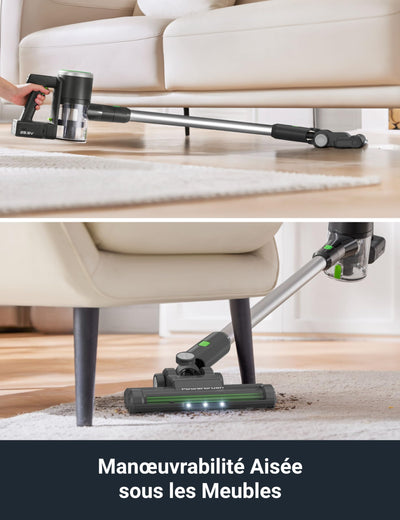 EUREKA NEC370 Akku Staubsauger,3-in-1 Design Staubsauger kabellos,2 wiederaufladbare herausnehmbare Batterien,Überlegene Saugkraft & Filtersystem,40*2 Min Laufzeit,Für Böden/Teppiche/Tierhaare