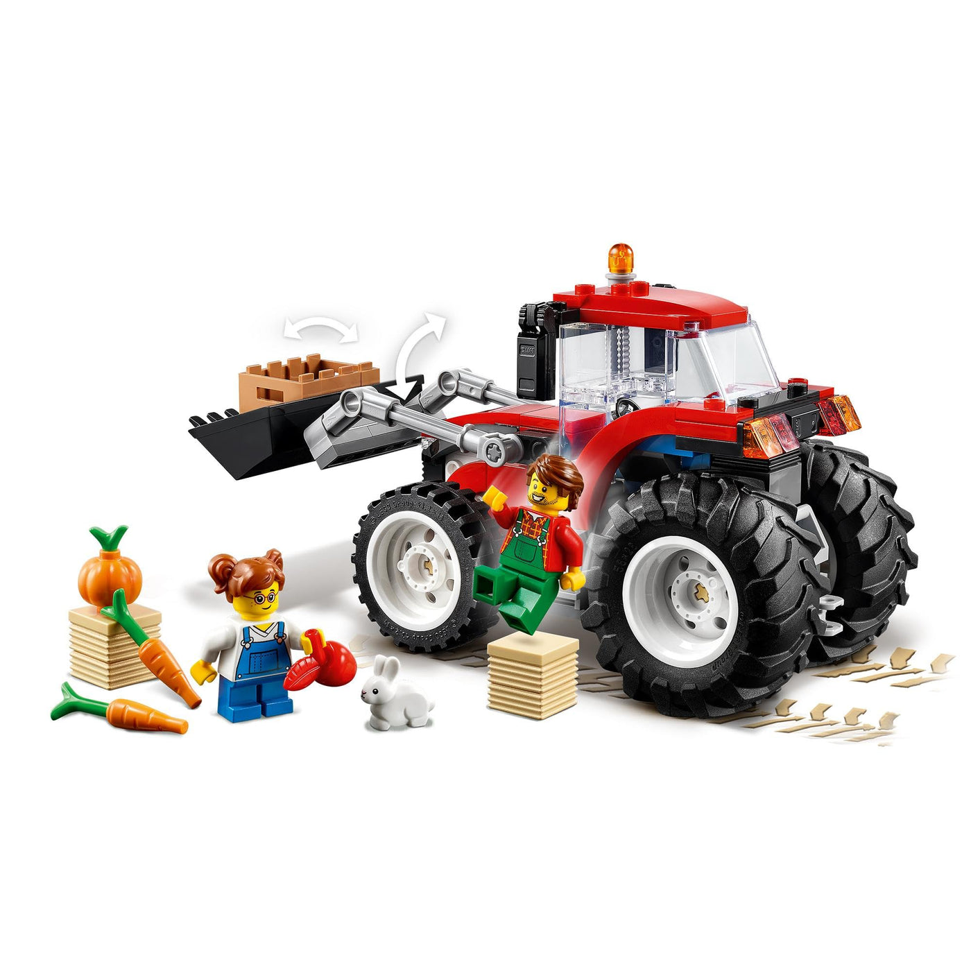LEGO 60287 City Traktor Spielzeug, Bauernhof Set mit Minifiguren und Tierfiguren, toll als Geschenk für Jungen und Mädchen ab 5 Jahren