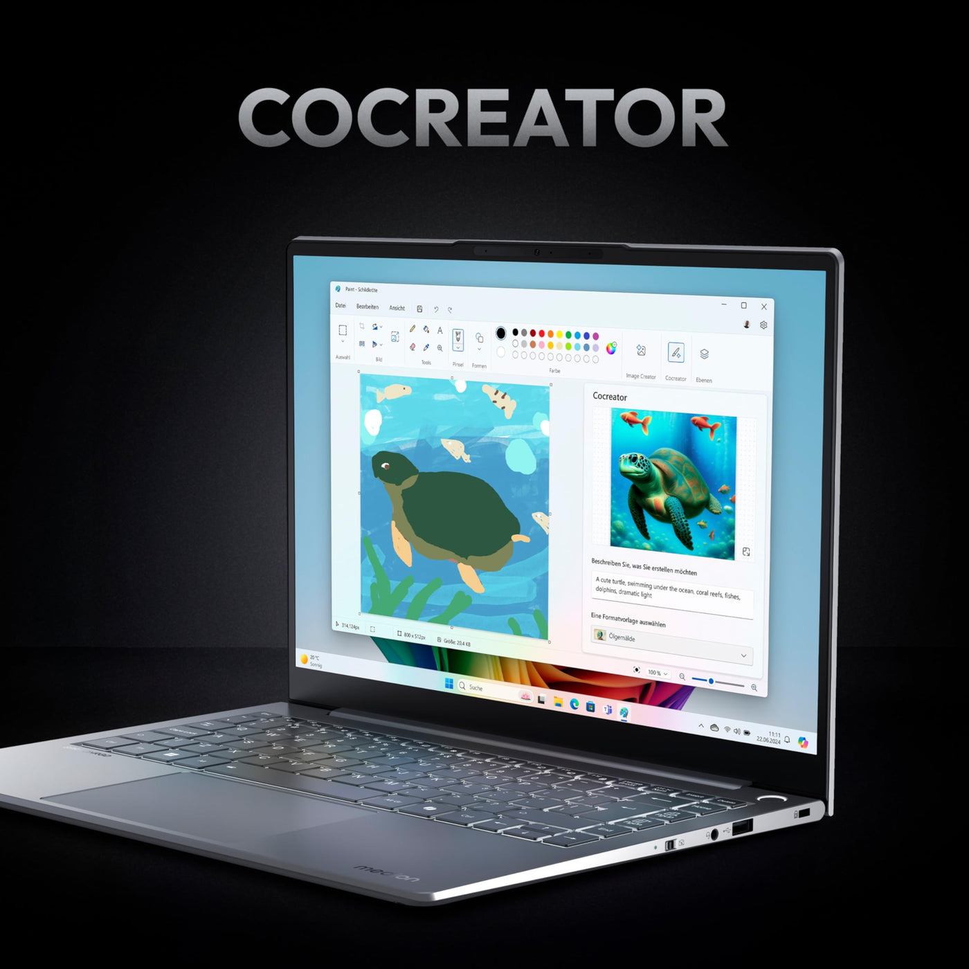 MEDION SPRCHRGD 14 S1 Elite 35,56 cm (14" Zoll 120Hz 2.8K WQXGA+) Laptop (Copilot+ PC, Qualcomm Snapdragon X Elite, 32GB DDR5 RAM, 1TB SSD, Win 11 Home)