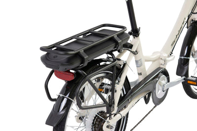 F.lli Schiano E-Star, E Bike Klappbar 20 Zoll, 36V 10.4Ah Abnehmbarer Akku, Motor 250W 40Nm, Klapprad Ebike für Herren/Damen, Antikweiß