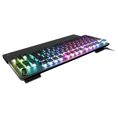 Turtle Beach Vulcan II TKL Pro - Magnetisch-mechanische RGB-Gaming-Tastatur, Analoge Halleffekt-Schalter, Medientasten, Handballenauflage, Aluminium-Abdeckplatte