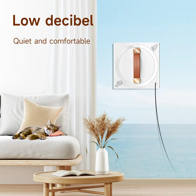 iDEEBO G500 Fensterputzroboter, Effizienter Intelligente Fenstersauger, Beidseitiges Sprühsystem, Automatische Wegplanung, Fensterputzer mit Auslaufsicherem Wassertank