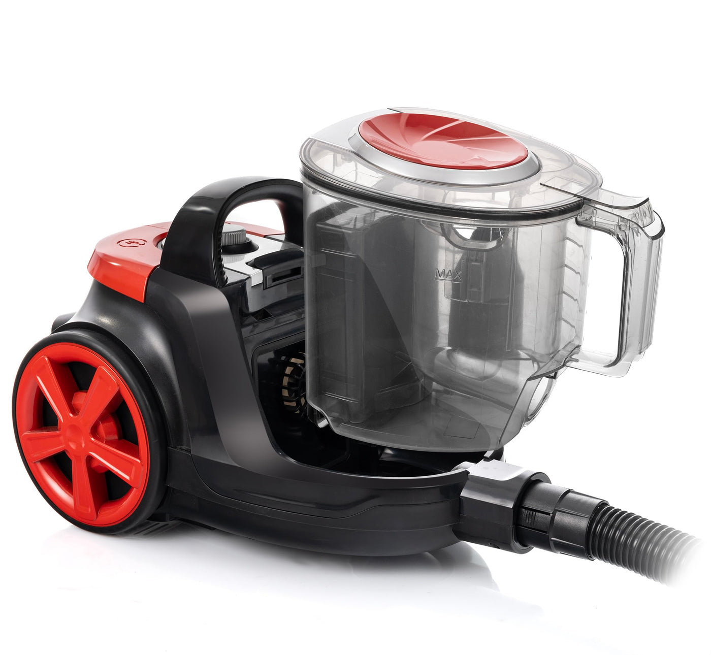 LEHMANN Zyklon Staubsauger ohne Beutel 4000 Watt, Hoher Saugkraft, HEPA Filter für Allergiker, 2,5 L Staubbehälter, Satz von Staubsaugerdüsen und Turbobürste, Kompakt und Leicht