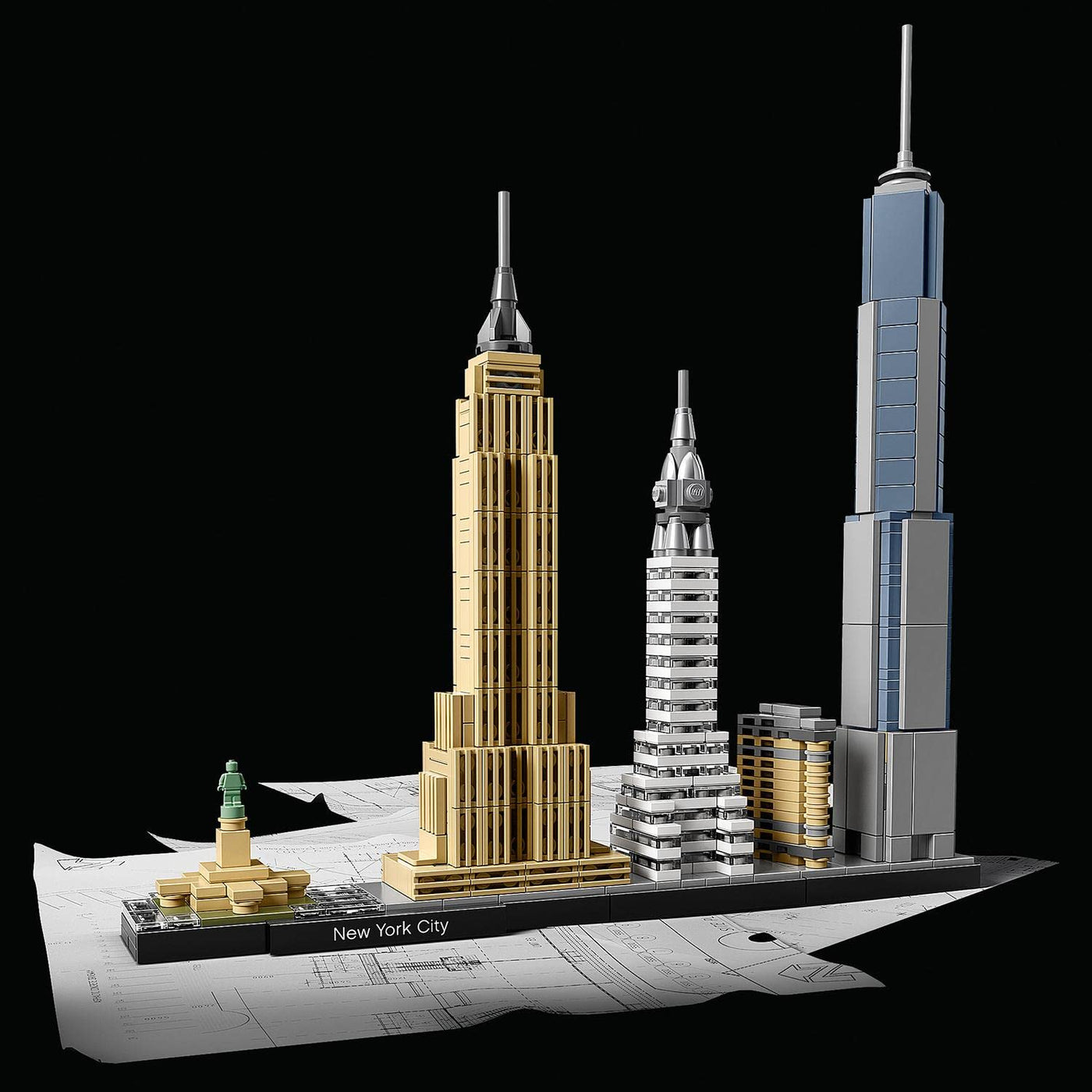 LEGO Architecture New York City Set, Skyline-Modellbausatz mit World Trade Center und Freiheitsstatue, Basteln für Erwachsene, Home und Büro-Deko, Geschenke für Frauen und Männer 21028