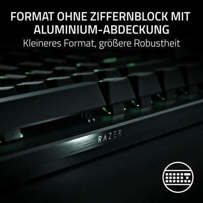 Razer Huntsman V3 Pro Tenkeyless - Analoge optische TKL E-Sport PC-Tastatur ohne Ziffernblock Snap Tap & Rapid Trigger (Digitaler Drehregler & Steuerungstaste) DE-Layout | Schwarz