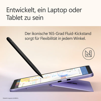 Microsoft Surface Pro | Copilot+ PC | 12” LCD Touchscreen | Snapdragon® X Plus | 16GB RAM | 512GB Speicher | Neuestes Modell | Violett