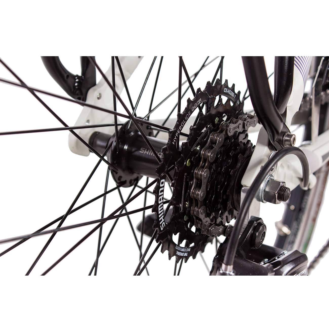 Airtracks Damen Trekking Fahrrad 28 Zoll Trekkingbike TR.2820L City Bike Trekkingrad Shimano ACERA RD-T3000 24 Gang Kettenschaltung Nabendynamo Weiß Matt Damen 48cm Körpergröße 155-170cm
