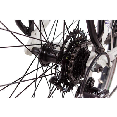 Airtracks Damen Trekking Fahrrad 28 Zoll Trekkingbike TR.2820L City Bike Trekkingrad Shimano ACERA RD-T3000 24 Gang Kettenschaltung Nabendynamo Weiß Matt Damen 48cm Körpergröße 155-170cm