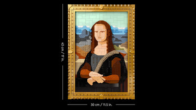 LEGO Art Mona Lisa, Set für Erwachsene, Gemälde von Leonardo da Vinci zum Aufhängen, kreative Aktivität für Männer und Frauen, Geschenk für Kunstliebhaber, italienische Renaissance Kunst 31213