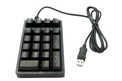 System-S Numpad Ziffernblock 21 Tasten USB 2.0 Typ A mechanische Tastatur mit LED RGB Backlight