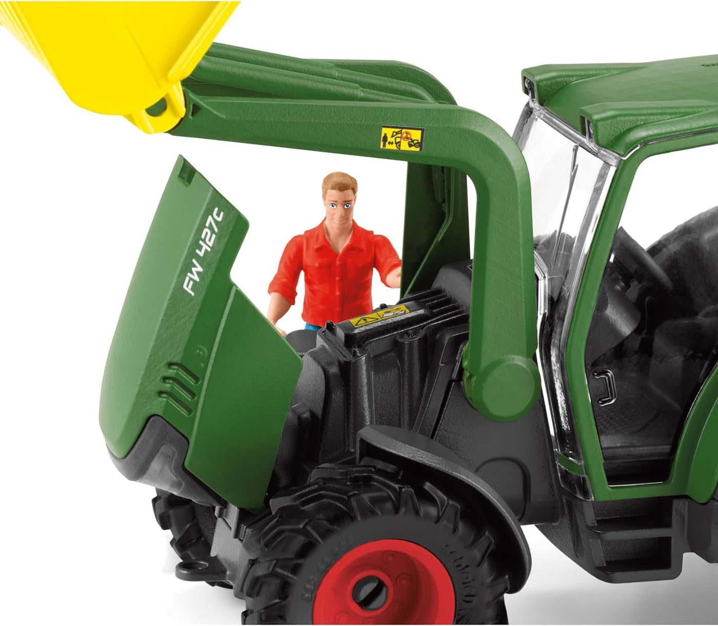 SCHLEICH 42608 Traktor mit Anhänger, ab 3 Jahren, Farm World - Spielset, 50 Teile