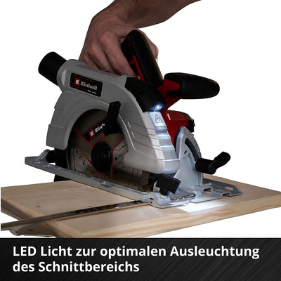 Einhell Professional Akku-Handkreissäge TP-CS 18/190 Li BL-Solo Power X-Change (18 V, Ø190 mm Sägeblatt, Brushless, 65 mm Schnitttiefe, werkzeuglose Einstellung, ohne Akku)