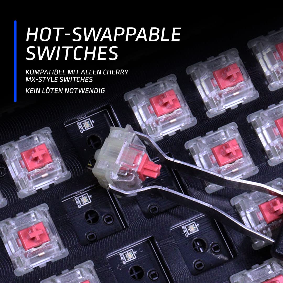 Mountain Everest Core RGB Gaming Keyboard mit hot-swappable Cherry MX Brown - DE ISO - Gunmetal Gray