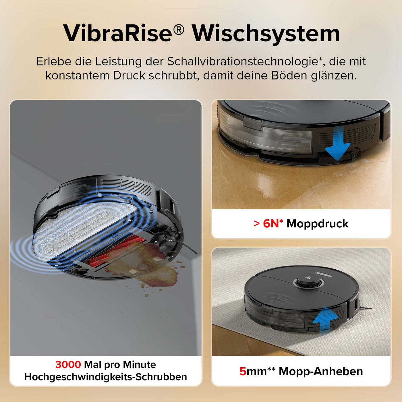 roborock S8 Saugroboter mit Doppelbürste & 6000Pa & 3D strukturierte leichte Hindernisvermeidung Staubsauger Roboter Kompatibel mit Alexa für Tierhaare (Upgrade S7)