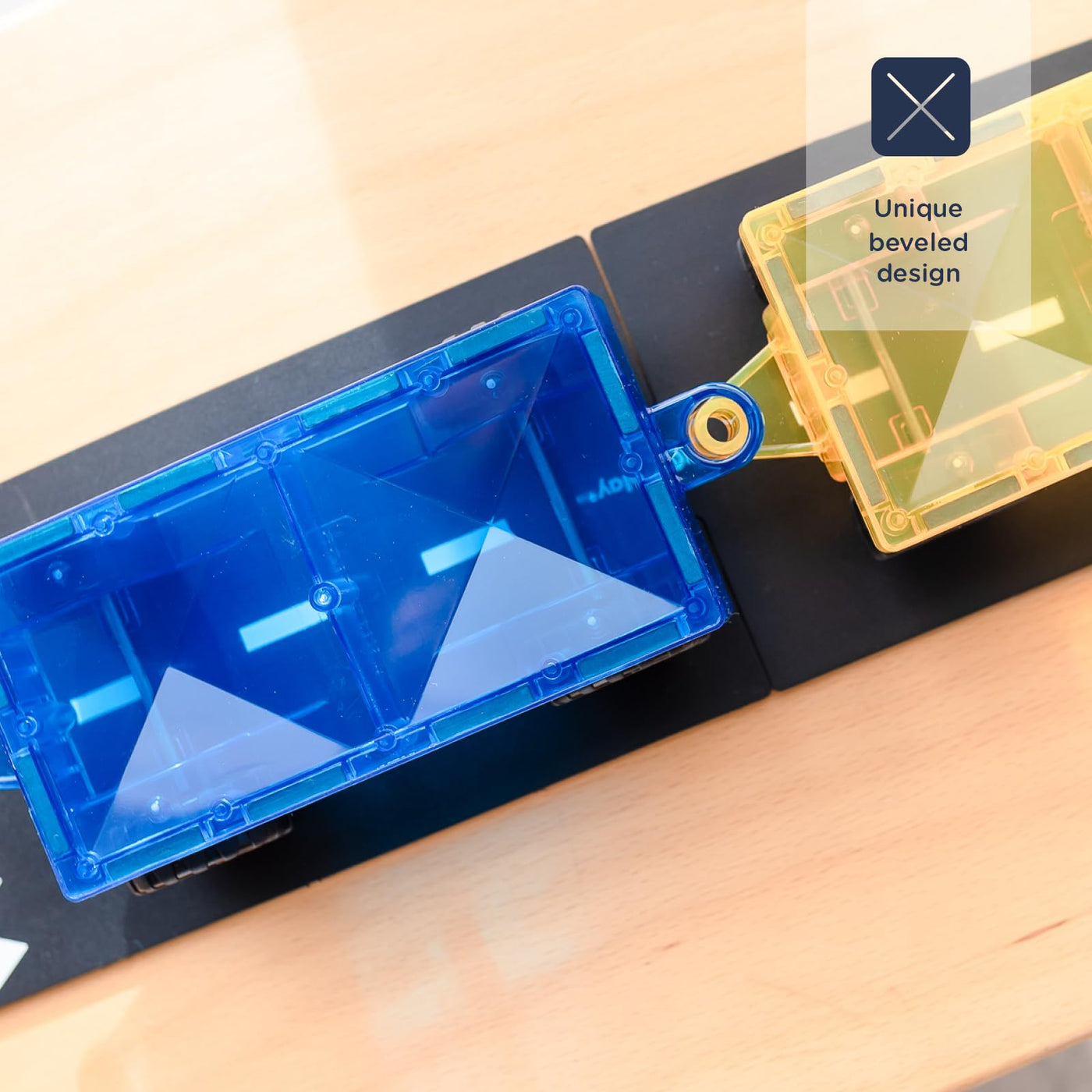 CONNETIX Magnetische Fliesen Regenbogen Auto Pack, 2 Stück