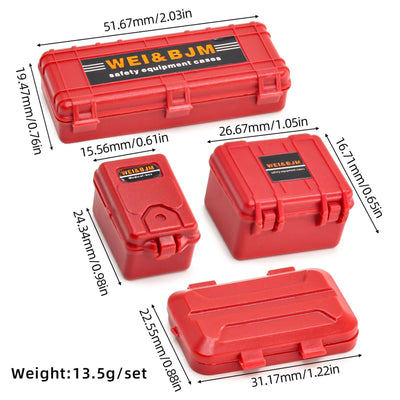 Ezweiji RC Crawler Car Dachdekoration 12-in-1 Tankaufbewahrungsbox, Gepäcknetz, Schaufel, Für Traxxas Desert Racer Slash Axial 1/18 TRX4M 1/24 SCX24 RC Crawler Car Truck Dachträger (Schwarz+Grün)