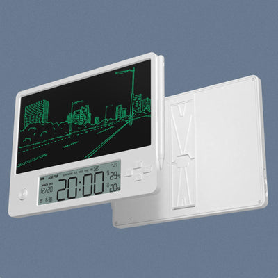 Maizoon Elektronischer Kalender mit LCD-Großschreibtablett, Lademodell, Digitaluhr, Datumsanzeige, multifunktionales Wordpad, ideal für Studenten, Zuhause, Büro, Arbeit