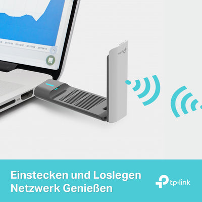 TP-Link Archer TX20UH WiFi 6 WLAN Stick für PC,USB WLAN Adapter AX1800 Dualband, MU-MIMO, WPA3, USB 3.0, nur Kompatibel mit Windows 10/11