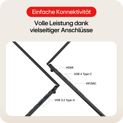 2025 LG gram Notebook 15 Zoll Laptop - AMD Ryzen AI 7 350 (16GB RAM, 512 GB Dual SSD, AMD Radeon 860M Graphics, Windows 11 Home, Bluetooth 5.3, Thunderbold 4) - Schwarz