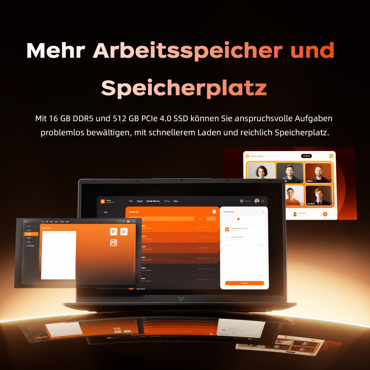 Tivique Laptop,15,6 Zoll,Ryzen 7 7730U Prozessor,bis zu 4.5GHz,16 GB RAM 512 GB SSD,NVMe PCIe 3.0,Unterstützt 4 TB SSD-Erweiterung,Gaming Laptops, Leichtgewicht,WiFi6, HDMI