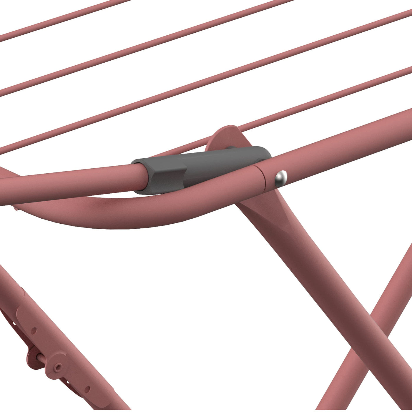 Rörets Wäscheständer Sussi Rosé – verriegelbare Flügel – Sicherheitssperre – 52x176x96cm – 18 m Trockenfläche - Design und Qualität von Schwedens stärkster Trockenständermarke