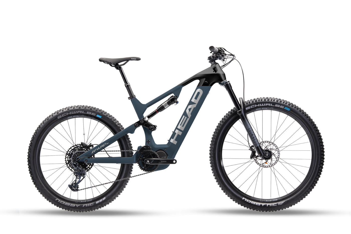 HEAD Unisex - Adult Muret 1.0 Full Suspension E-Mountain Bike E-Fully, Graphite/Black, 52