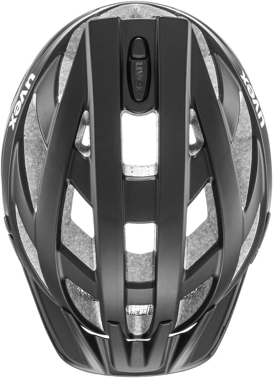 uvex i-vo cc - leichter Allround-Helm für Damen und Herren - individuelle Größenanpassung - erweiterbar mit LED-Licht - black matt - 56-60 cm