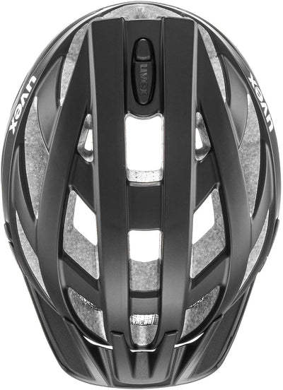 uvex i-vo cc - leichter Allround-Helm für Damen und Herren - individuelle Größenanpassung - erweiterbar mit LED-Licht - black matt - 56-60 cm
