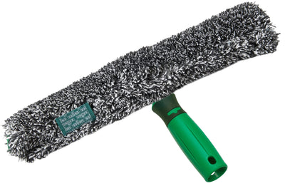Unger ErgoTec Power Einwascher (Breite 35 cm, Mikrofaserbezug 100% Polyester, 2-Komponenten Griff, Bezug mit Klettverschluss, für streifenfreie Fenster) BC350