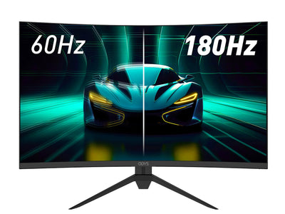 ODYS XP32 PRO-X - Curved Gaming Monitor 32 Zoll (80 cm), 180 Hz, WQHD (2.560x1.440 px), 2,4 ms (GtG) Reaktionszeit, HDR, 1500R, FreeSync/G-Sync kompatibel, Eye Care, HDMI, Display Port, 3,5mm Audio