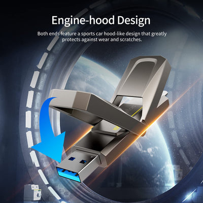 Netac US5 256GB Solid USB State Drive Externe tragbare USB SSD Typ-c und USB 3.2 Dual Interface Geschwindigkeit bis zu 550MB/s