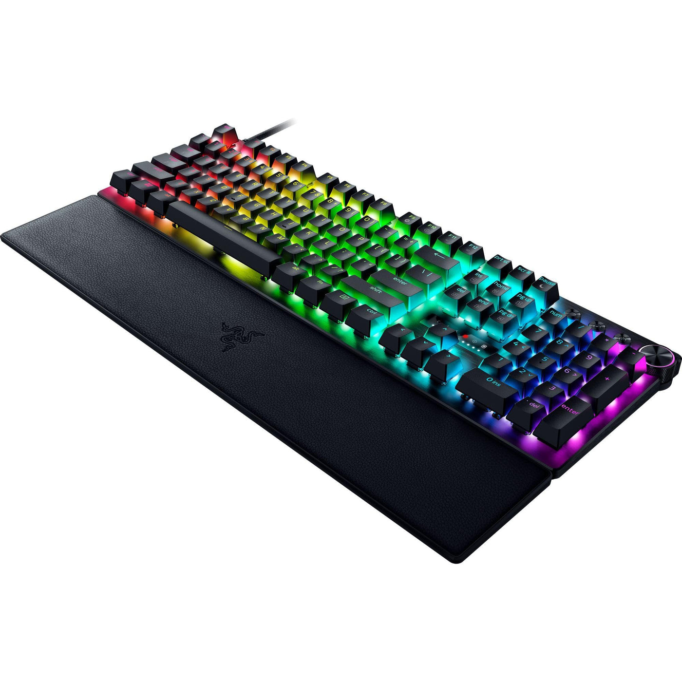 Razer Huntsman V3 Pro - Analoges optisches E-Sport-Keyboard Snap Tap & Rapid Trigger (Schnellfeuer-Modus, Multifunktionaler Drehregler, Doubleshot-PBT-Tastenkappen) DE-Layout | Schwarz