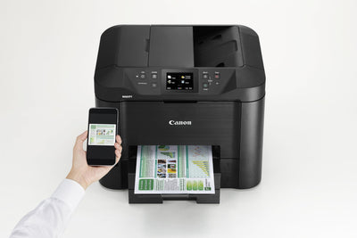 Canon MAXIFY MB2750 Multifunktionssystem Tintenstrahldrucker (DIN A4, Drucken, Scannen, Kopieren, Faxen, 7,5-cm-Touchscreen, Druckauflösung 600x1200 DPI, WLAN, Duplexdruck, 50-Blatt-ADF) schwarz
