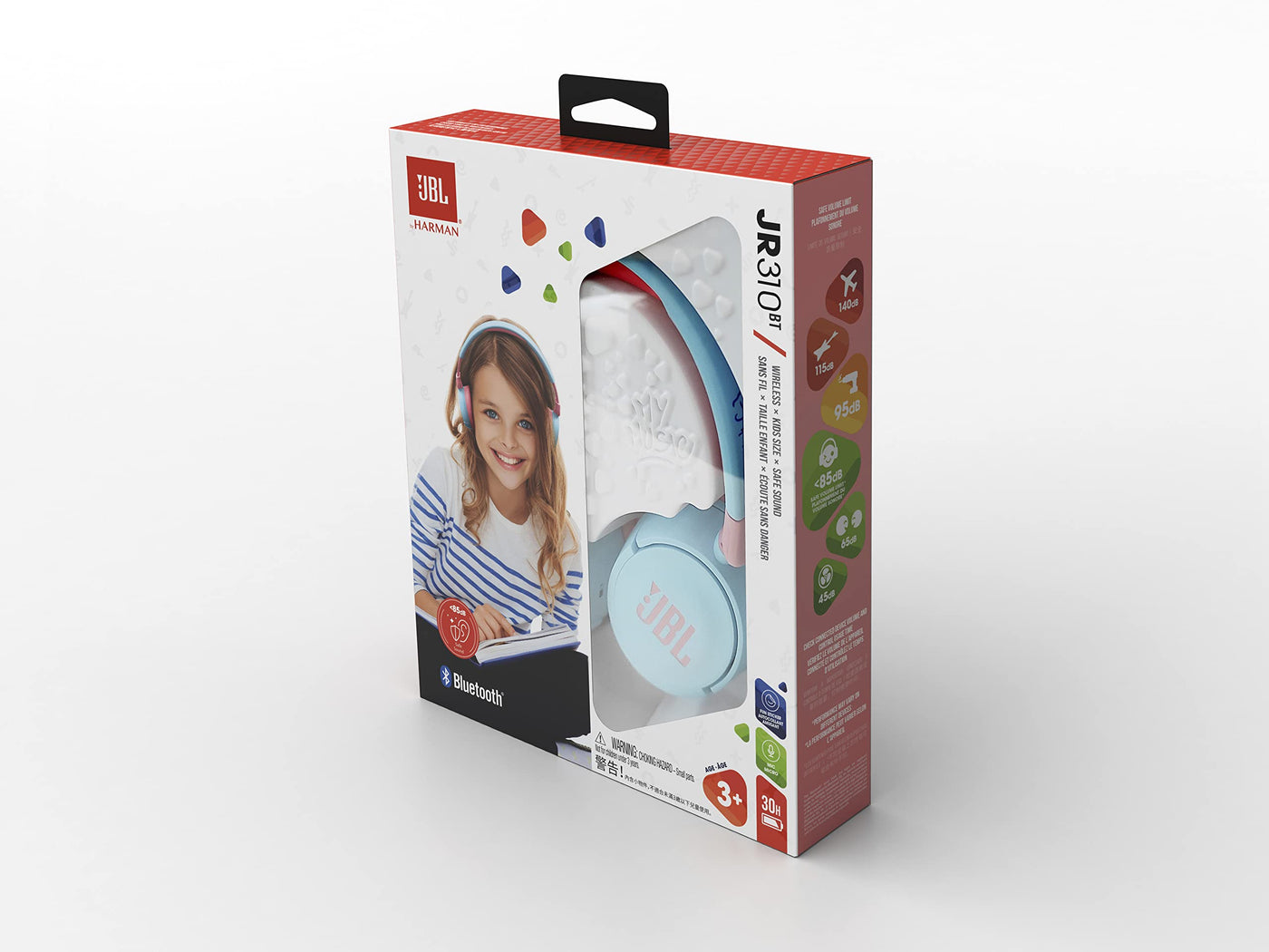 JBL Jr310 BT On-Ear-Kinderkopfhörer in Hellblau - Kabellose Bluetooth-Kopfhörer mit Headset und Fernbedienung - ideal für Schule und Freizeit