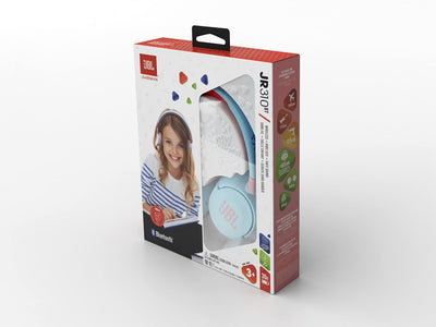 JBL Jr310 BT On-Ear-Kinderkopfhörer in Hellblau - Kabellose Bluetooth-Kopfhörer mit Headset und Fernbedienung - ideal für Schule und Freizeit