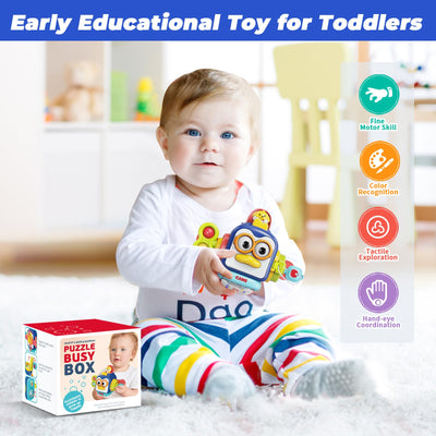 MOONTOY Montessori Spielzeug ab 1 Jahr, AktivitäTswüRfel für Baby 6 9 12 18 Monate, Lernspielzeug MotorikwüRfel ab 1 Jahr für Kleinkinder, Baby Sensorik Spielzeug Geschenke für Mädchen Junge