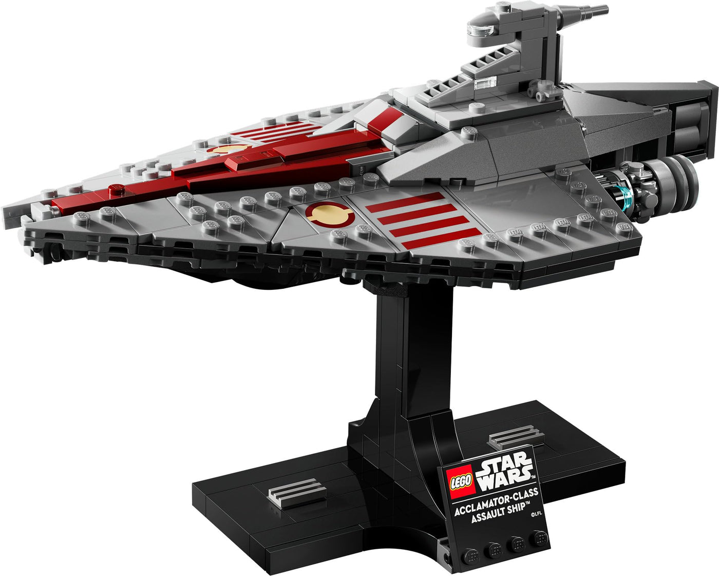 LEGO Star Wars 75404 Assault Ship der Acclamator-Klasse aus Angriff der Klonkrieger - Sternenschiff zum Sammeln, Bauen und Ausstellen - Fantasy Bauset - Geschenk für Erwachsene und Jugendliche Fans
