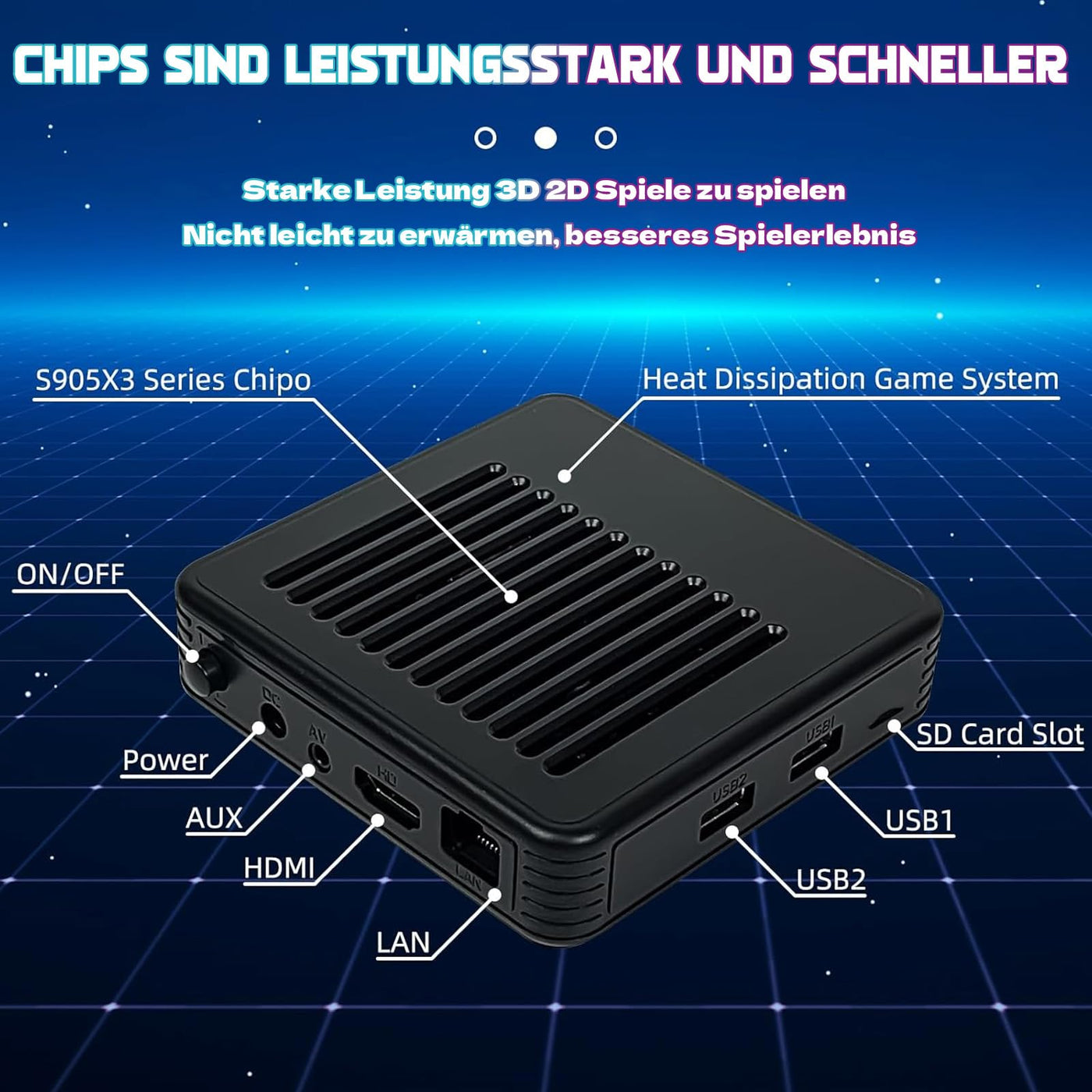 G11 Pro Retro Videospiel Konsole Spiel Stick,Eingebaute 60000 Spiele,50 Emulatoren,4k HDMI Game Box,2.4g Wireless Controllern,Portable Plug and Play Gaming Konsole,Geschenk für Männer,Ehemann (256G)
