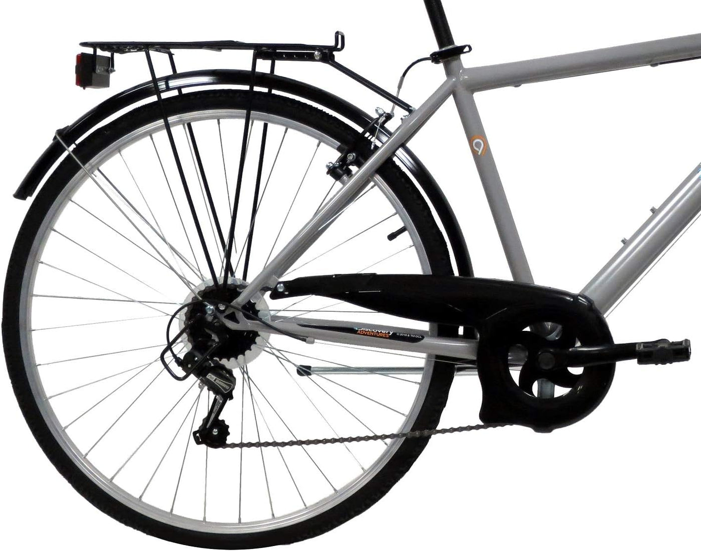 Discovery Denver Herren Trekkingrad Manhattan Herrenfahrrad (28 Zoll), Shimano 6 Gänge, Farbe Silber Metall