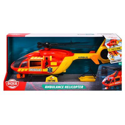 Dickie Toys Rettungs-Hubschrauber Airbus H145 3 Jahren für Jungen mit Seilwinde & Rettungstrage - 203716024