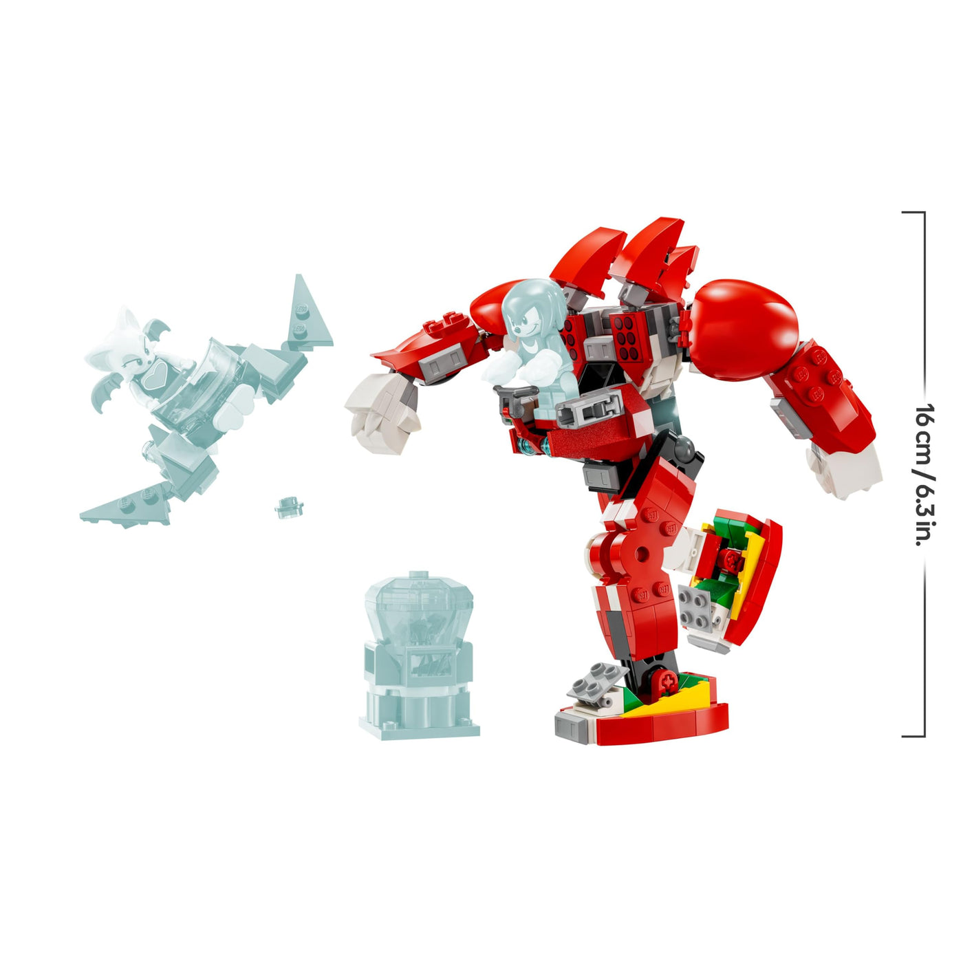 LEGO Sonic The Hedgehog Knuckles‘ Wächter-Mech, Actionfigur-Spielzeug für Jungen und Mädchen ab 8 Jahren, mit Master Emerald und weiteren Figuren aus dem Videospiel, Geschenk-Idee für Kinder 76996