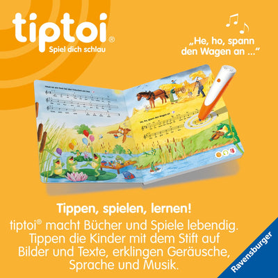 Ravensburger tiptoi Starter-Set Plus 00159: Stift und Buch Meine schönsten Kinderlieder - Plus Ladestation