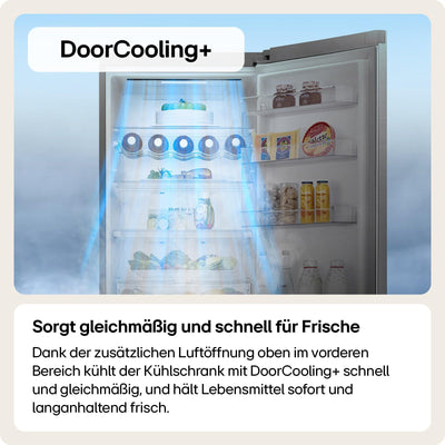 LG GBP62DSNCN1, Klasse C, 384 L, Kühl-/ Gefrierkombination, Frische Features, Kühlschrank mit Gefrierfach und Innendisplay, DoorCooling+, LINEARCooling, 59,5 x 203 x 67,5 cm ꟷ Dark Graphite