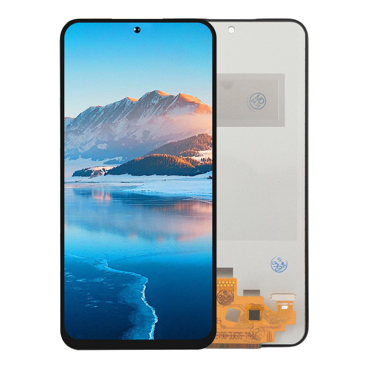 KKPLZZ Telefon-Bildschirmbaugruppe, Rahmenlos, 3D-empfindliche Berührung, Hohe Helligkeit, 1080 X 2400 Auflösung, LCD-Display, Touch-Digitizer-Baugruppe für Galaxy S23fe