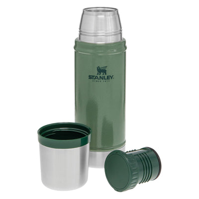 Stanley Classic Legendary Thermosflasche 473 ml - Thermos Hält 15 Stunden Heiß oder Kalt - Edelstahl Thermoskanne - BPA-Frei - Spülmaschinenfest - Hammertone Green
